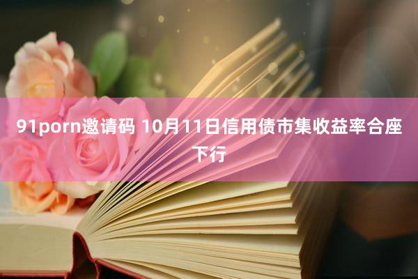 91porn邀请码 10月11日信用债市集收益率合座下行