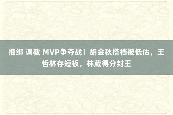 捆绑 调教 MVP争夺战！胡金秋搭档被低估，王哲林存短板，林葳得分封王