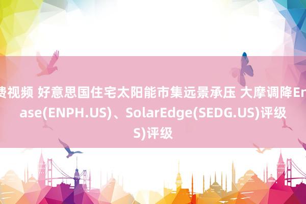 免费视频 好意思国住宅太阳能市集远景承压 大摩调降Enphase(ENPH.US)、SolarEdge(SEDG.US)评级